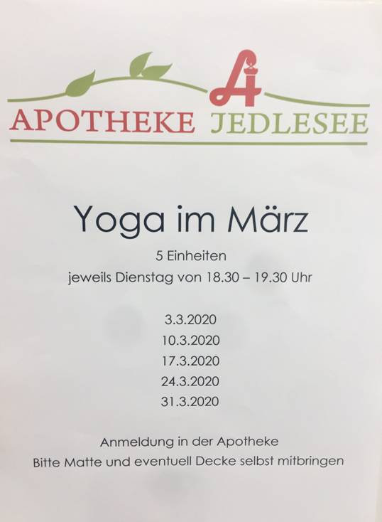 Yoga Wien - Apotheke Jedlesee